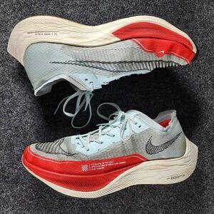 Nike ZoomX Vaporfly Next% 2 Glacier Blue-Red Men's Size 12 Running Sneakers